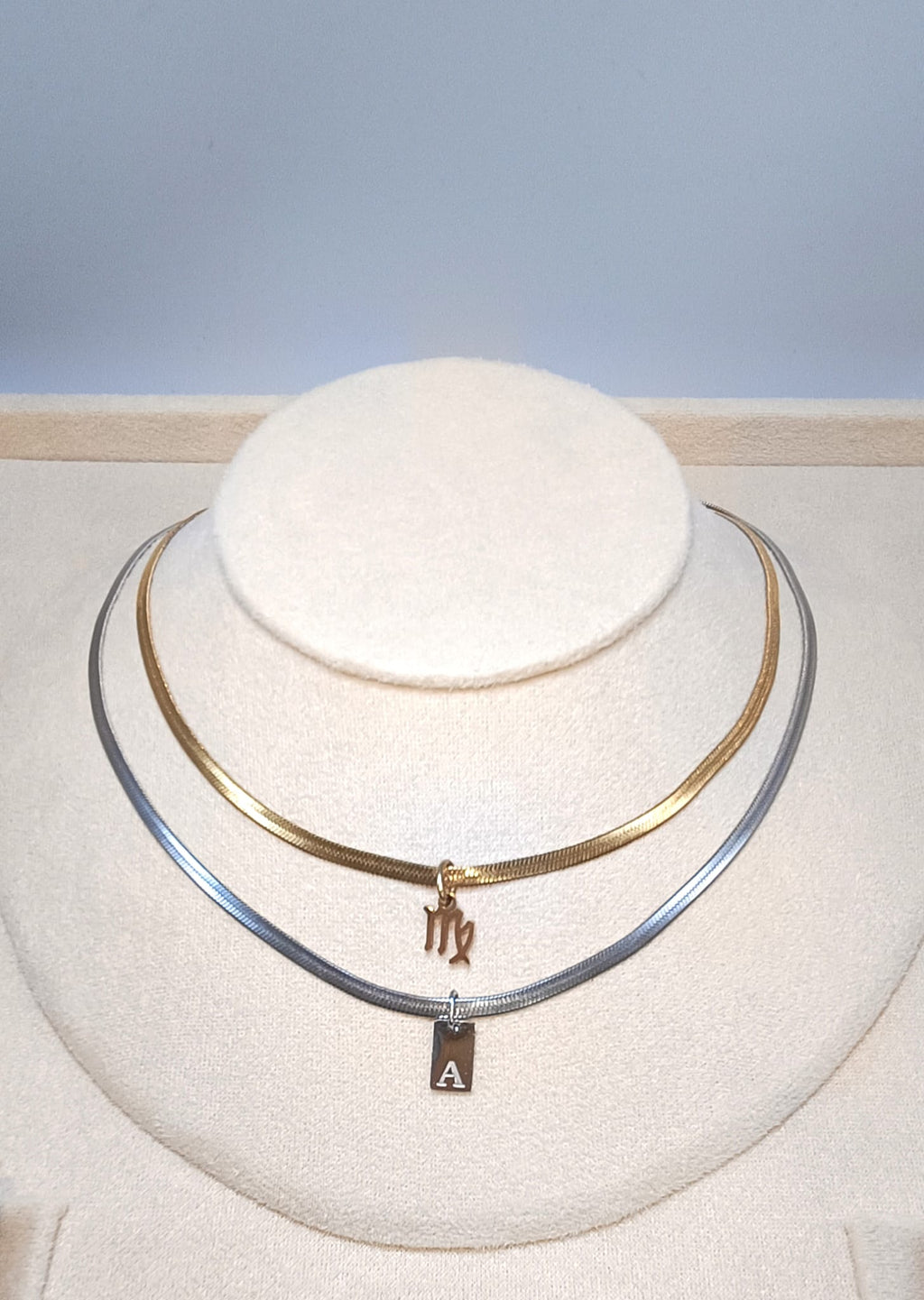 COLLANA INIZIALE TAG GOLD (Firma di luce)