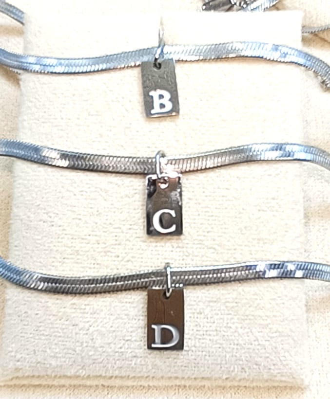 COLLANA INIZIALE TAG SILVER (FIRMA DI LUCE)