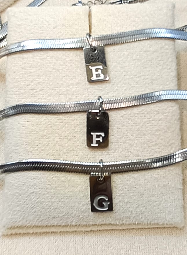 COLLANA INIZIALE TAG SILVER (FIRMA DI LUCE)