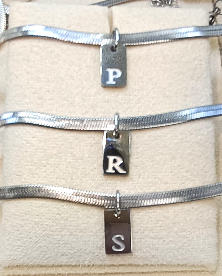 COLLANA INIZIALE TAG SILVER (FIRMA DI LUCE)