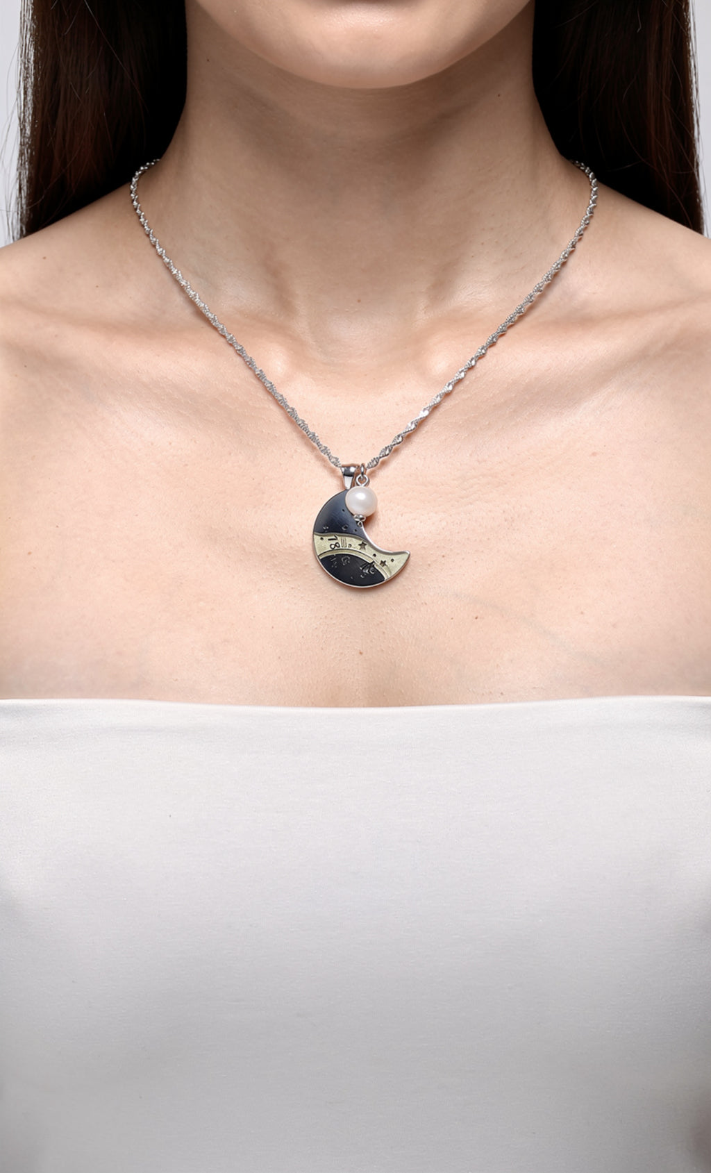 COLLANA EXCLAMO - CODICE LUNA - SMALL SILVER