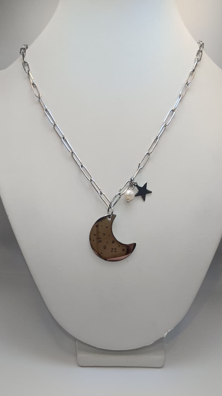 COLLANA EXCLAMO - CODICE LUNA - BIG SILVER