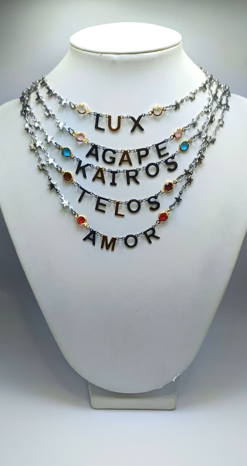 COLLANA PAROLE DI LUCE E POTERE ( SILVER)