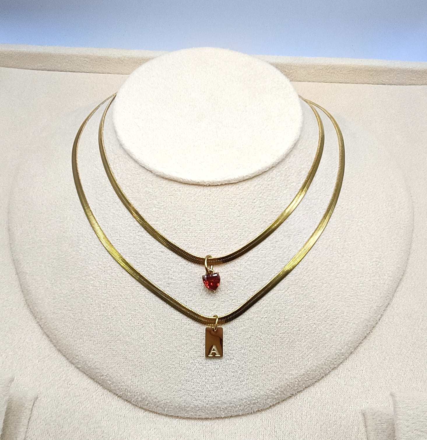 COLLANA INIZIALE TAG GOLD (Firma di luce)