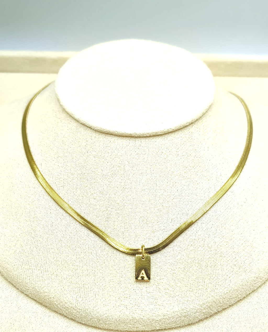 COLLANA INIZIALE TAG GOLD (Firma di luce)